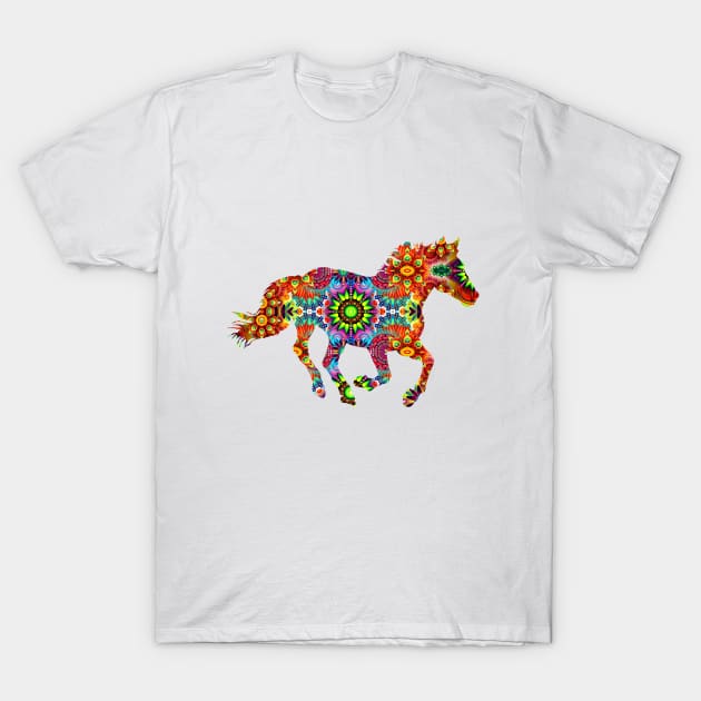 colorful horse T-Shirt by KHMISSA ART